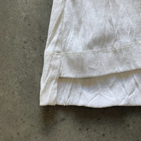 Helmut Lang Optic White Crinkle Tank Top Size L - Picture 11 of 14